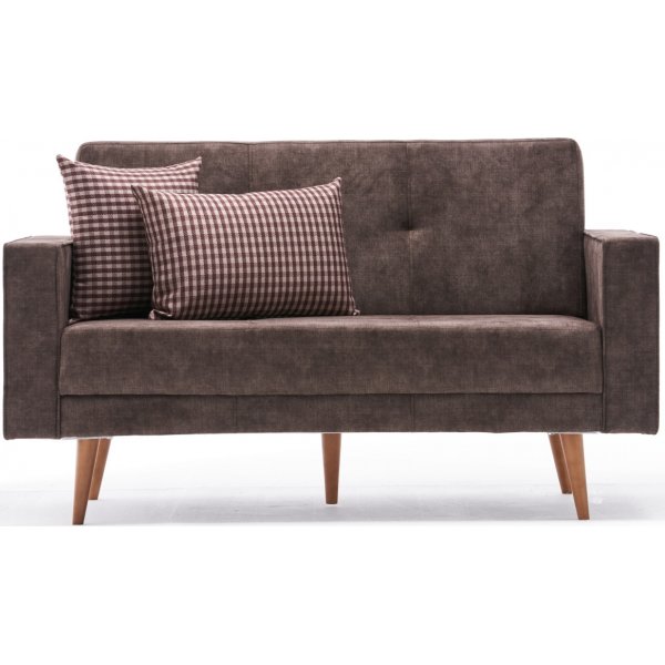 Dublin 2-sits bddsoffa - Brun