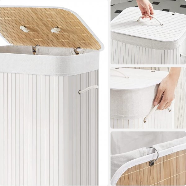 Carolin tvättkorg 72 l - Vit Carolin tvättkorg 72 l - Vit