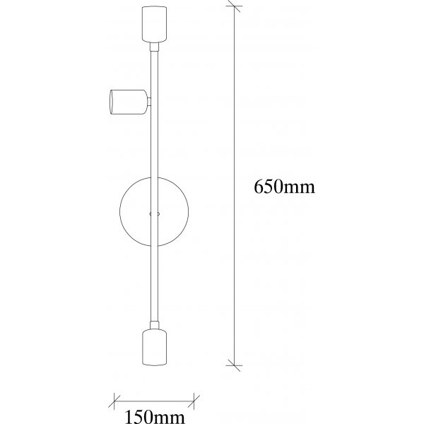 Nachtkastje wandlamp 3169 - Vintage