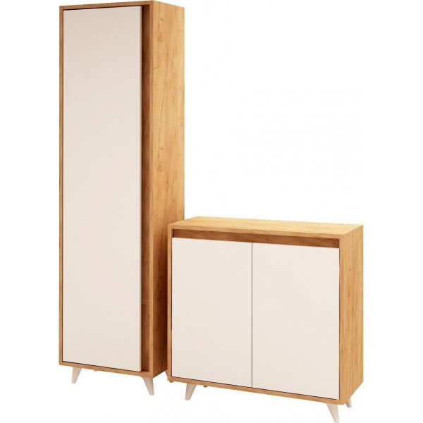 Onedin hallmöbel - Ek/vit Onedin hallmöbel - Ek/vit