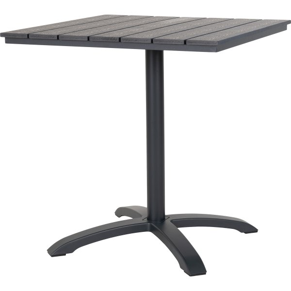 Utebord 70 x 70 cm - Grå/svart Utebord 70 x 70 cm - Grå/svart