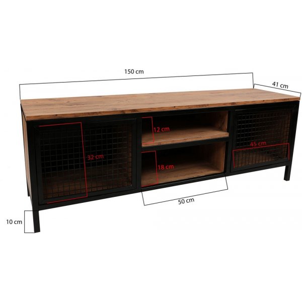 Banc multimdia Zeno - Pin/noir