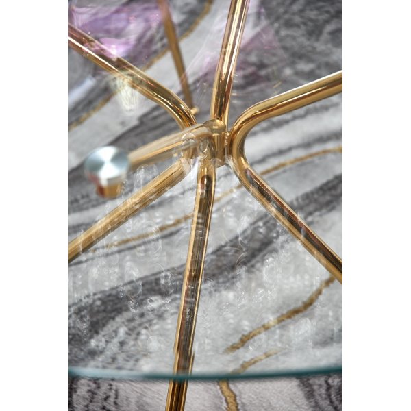 Capo ronde eettafel met gouden poten 110 cm