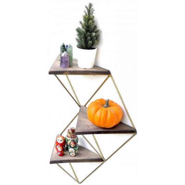 Walter wandplank 76 - Walnoot/goud