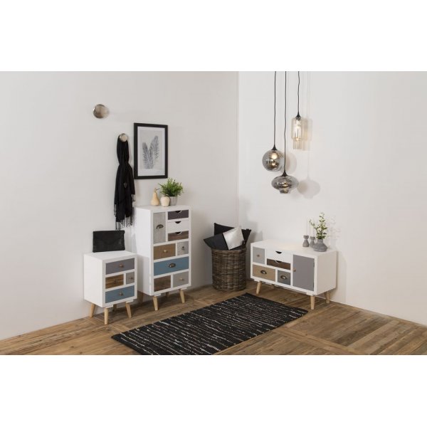 Thais Ladekast 81x55 cm - Wit/meerkleurig Thais Ladekast 81x55 cm - Wit/meerkleurig