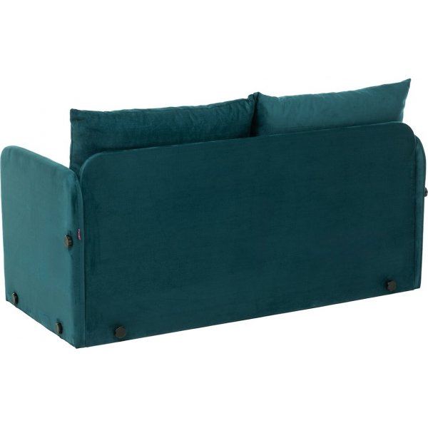 Saga 2-sits bddsoffa - Petroleumgrn