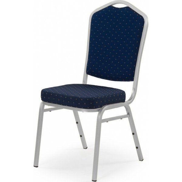 Chaise empilable Arlo avec revêtement bleu Chaise empilable Arlo avec revêtement bleu