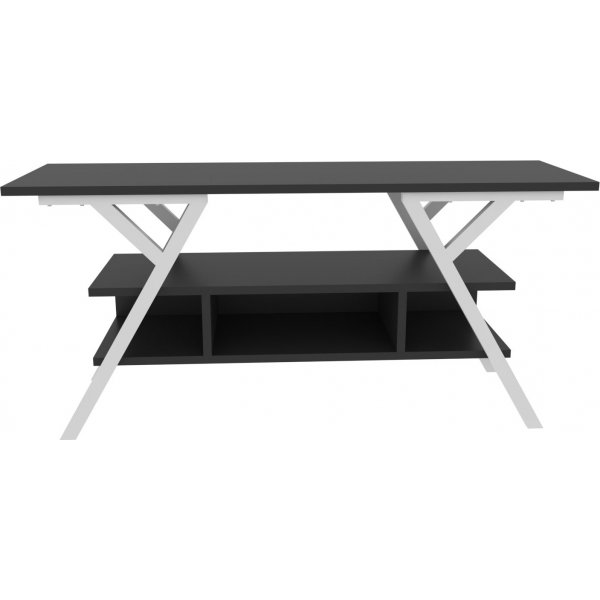 Minerva TV-bänk - Vit/antracit Minerva TV-bänk - Vit/antracit