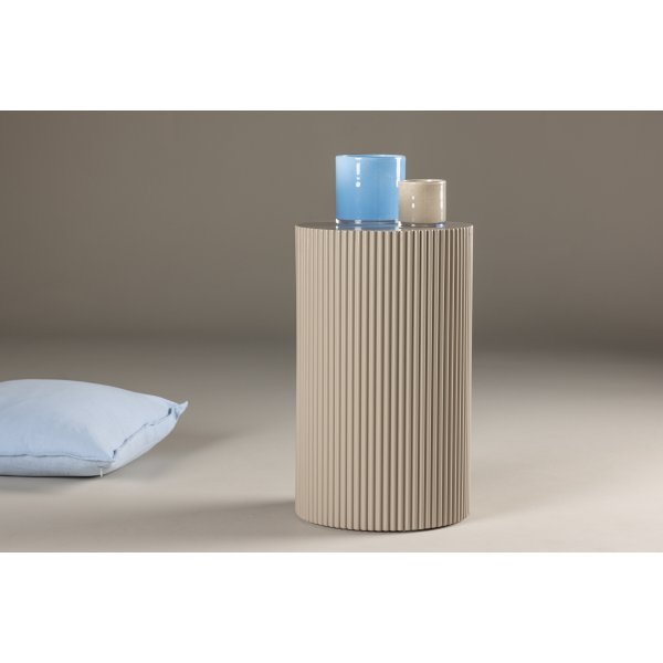 Lenox sidobord Ø30,5 cm - Beige Lenox sidobord Ø30,5 cm - Beige