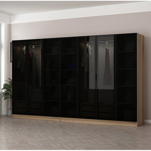 Armoire Cavolo 315x52x210 cm, variante B - Marron Armoire Cavolo 315x52x210 cm, variante B - Marron