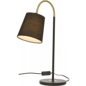 Lampe de table Ljusdal / Noir/laiton mat