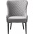 Fauteuil Baldor Lounge en velours gris