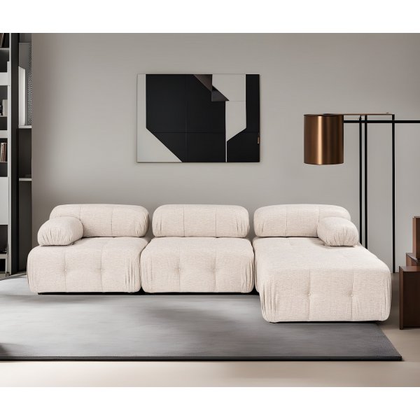 Canapé divan Blanca - Marron clair Canapé divan Blanca - Marron clair