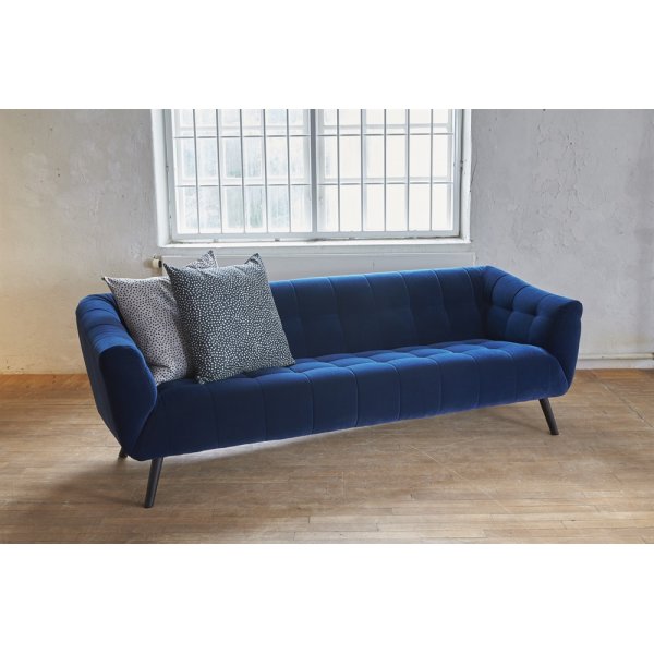 Soffa Belgravia 3-sits - Bl� sammet