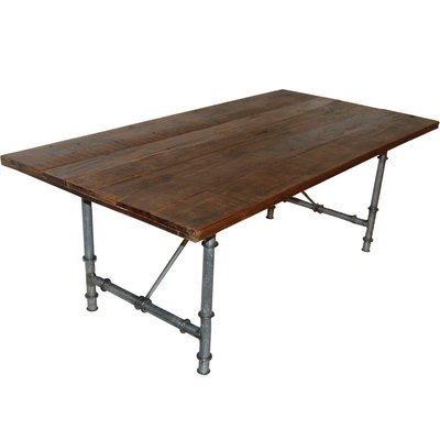 Ystad matbord 200 cm - Vintage tr/metall