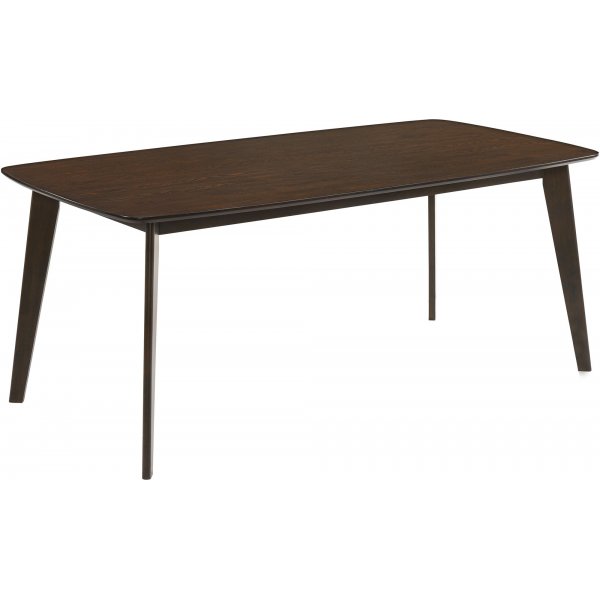 Matgrupp i valnt; bord 180 x 90 cm med 6 st stolar + 6.00 x Stolsdyna