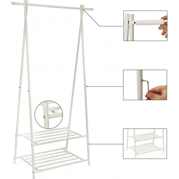 Jeeves Kledingrek - Wit