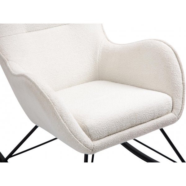 Chaise à bascule Doro - Blanc/noir Chaise à bascule Doro - Blanc/noir