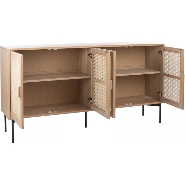 Buffet Raffel\\\'s - Placage chêne pigmenté blanc Buffet Raffel\\\'s - Placage chêne pigmenté blanc