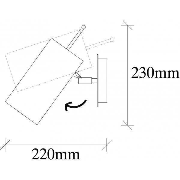 Kem wandlamp 6382 - Antiek messing