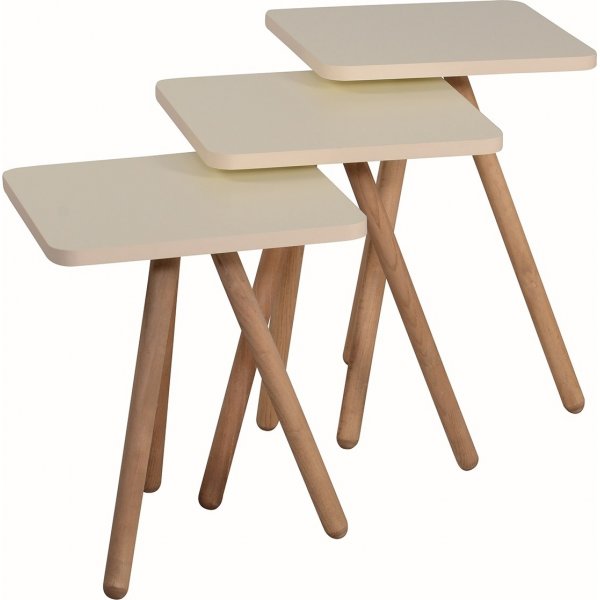 Driedubbel gedekte tafel 34 x 34 cm - Creme Driedubbel gedekte tafel 34 x 34 cm - Creme