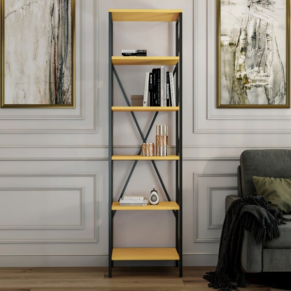 Bibliothèque Catal - Jaune/noir Bibliothèque Catal - Jaune/noir