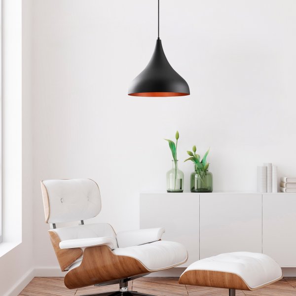 Plafonnier Berkeley N-1390 - Noir Plafonnier Berkeley N-1390 - Noir