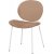 Rondo stol - Ljusbrun (sammet)/vit