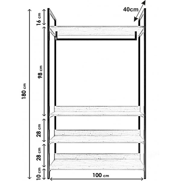 Limbo hallmöbel 610 - Ek Limbo hallmöbel 610 - Ek
