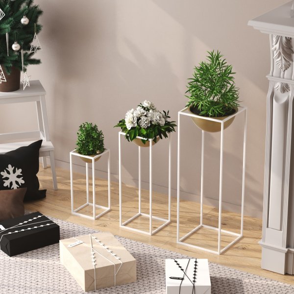 Pot Plato 19 - Blanc/or Pot Plato 19 - Blanc/or