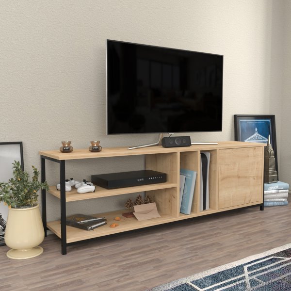 Oneida TV-bänk - Svart/ek Oneida TV-bänk - Svart/ek