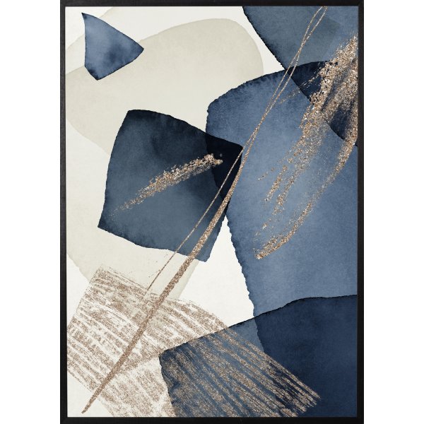 Poster - Blue swirl
