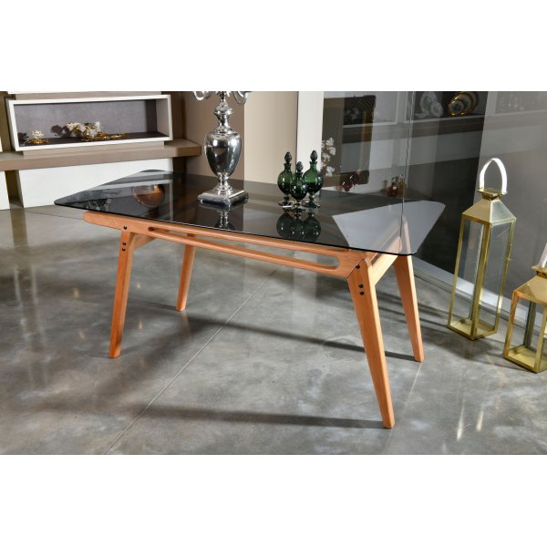 Palace matbord 160 cm - Ek/glas