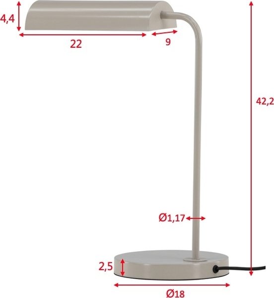 Harmonica bordslampa - Beige