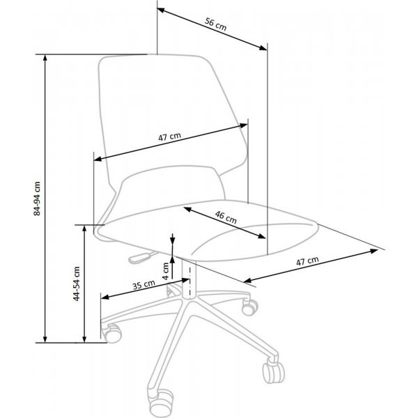 Chaise de bureau Attract - Gris Chaise de bureau Attract - Gris