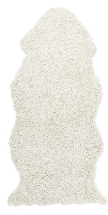 Curly fårskinn rak Beige - 135 x 55 cm - Fårskinn, Skinnmattor, Mattor