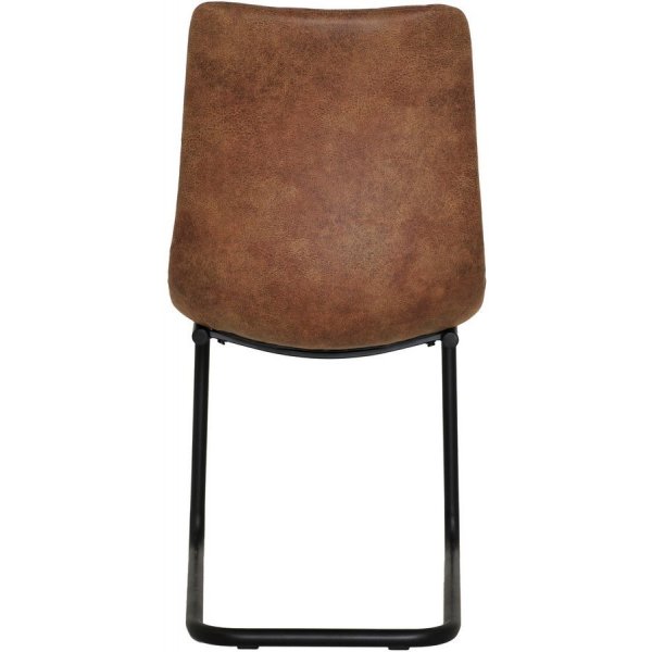 Chaise de salle  manger courbe - Marron