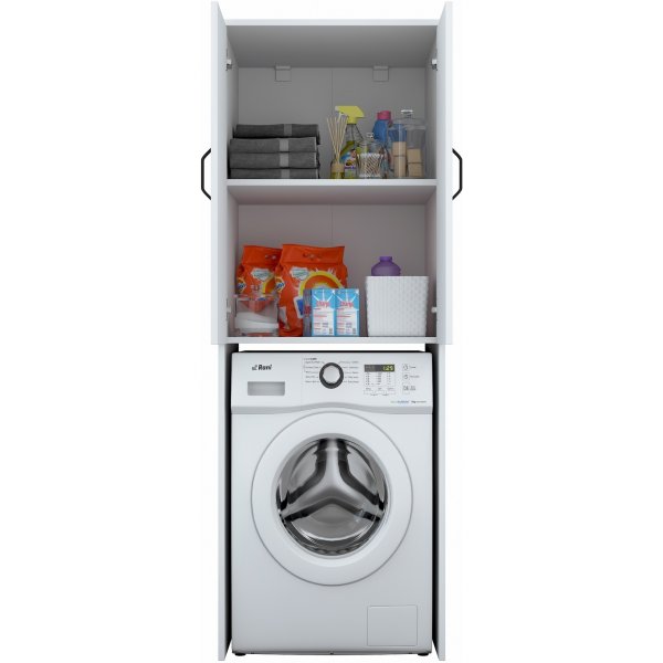 Meuble pour lave-linge Lang 110 - Blanc Meuble pour lave-linge Lang 110 - Blanc