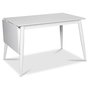 Trn klaffbord 120-160 cm - Vit