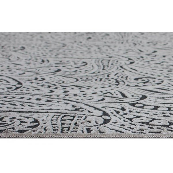 Konstsilkesmatta Kundal - Grå Konstsilkesmatta Kundal - Grå