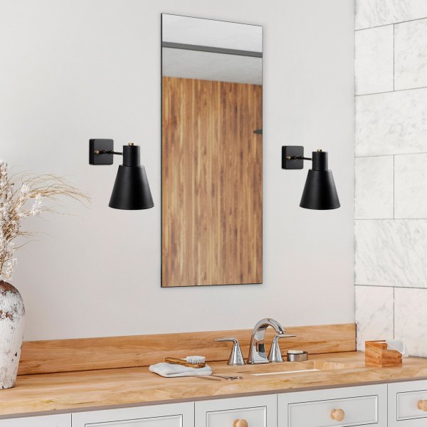 Gunnel wandlamp 13090 - Zwart