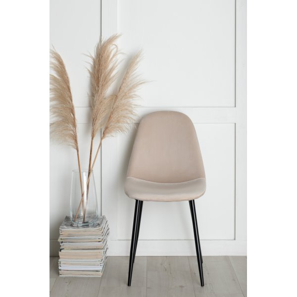 Bridge matstol - Beige sammet Bridge matstol - Beige sammet