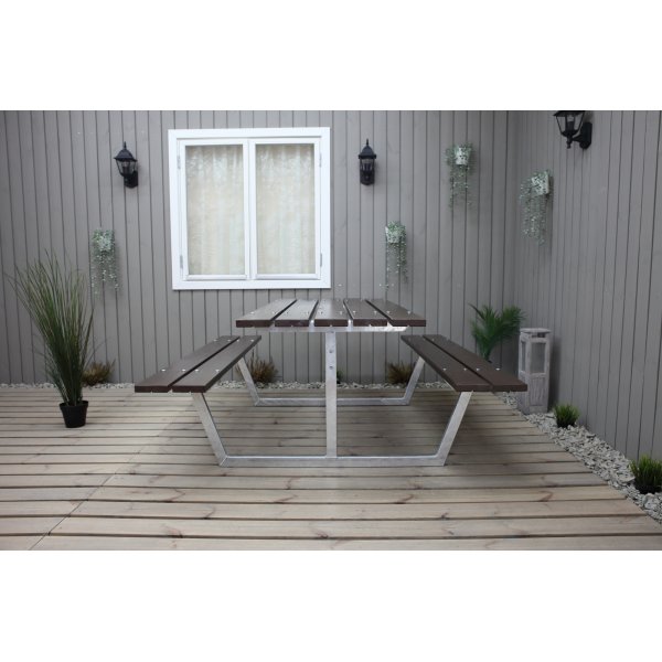 Rustik bänkset utan ryggstöd - Brun Rustik bänkset utan ryggstöd - Brun