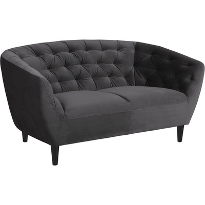 Felicia 2-sits soffa - Mrkgr (Sammet)
