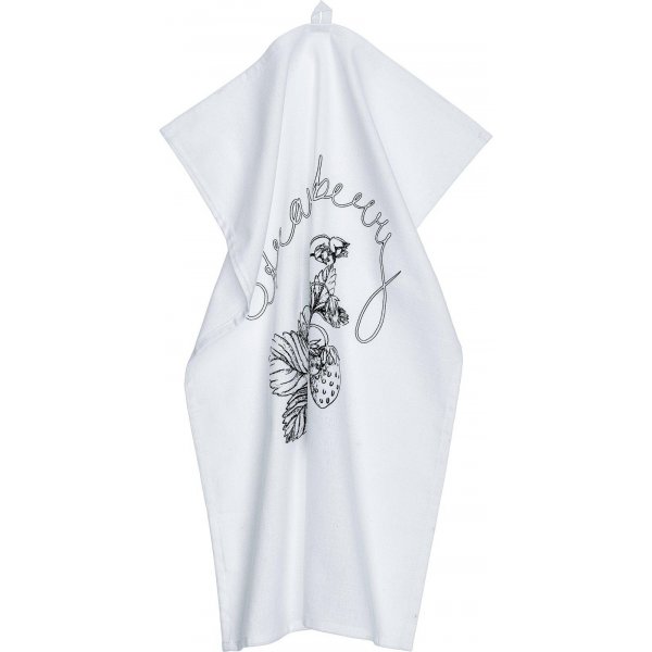 Torchon de cuisine Fraise 47 x 70 cm - Noir/blanc Torchon de cuisine Fraise 47 x 70 cm - Noir/blanc