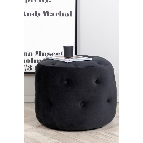 Pouf Respit - Velours noir Pouf Respit - Velours noir