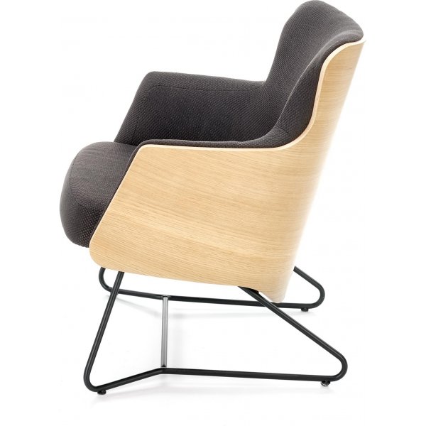 Fåtölj Relax - Grå & ek Fåtölj Relax - Grå & ek