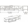 Asal mediabnk 150 cm - Ek/vit