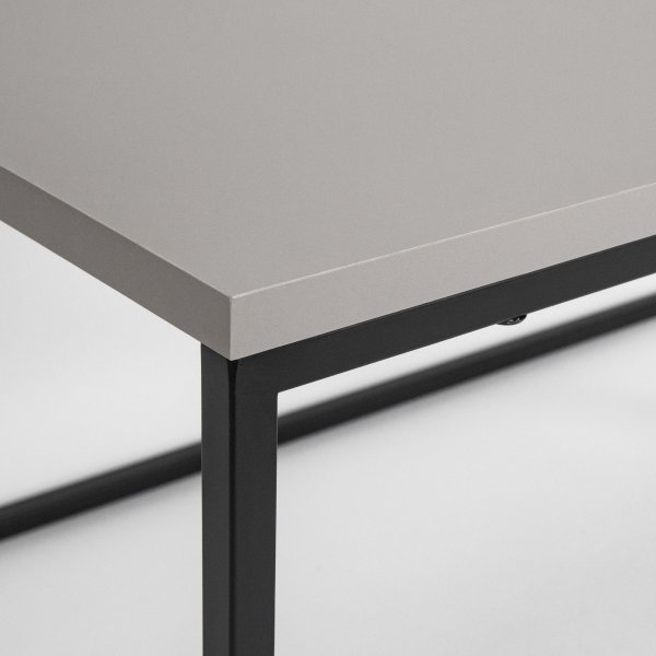 Pal soffbord 88 x 50 cm - Ljus mocka/svart Pal soffbord 88 x 50 cm - Ljus mocka/svart