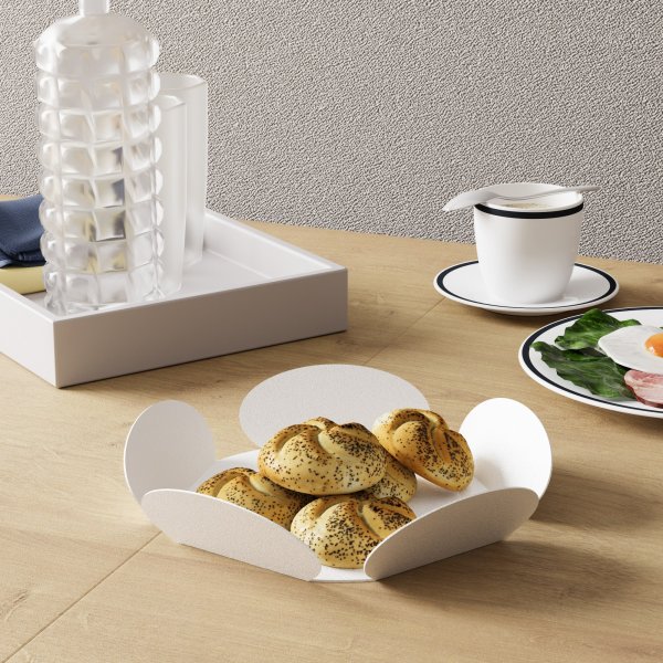 Rodos dekorationsfat - Vit Rodos dekorationsfat - Vit